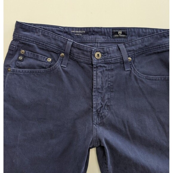 Adriano Goldschmied Men's The Graduate Tailored Leg Pants Blue Size 29 - Picture 5 of 11